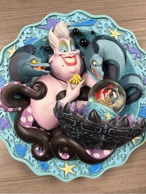 Disney Ursula Limited Edition collectible relief plate with cert of auth